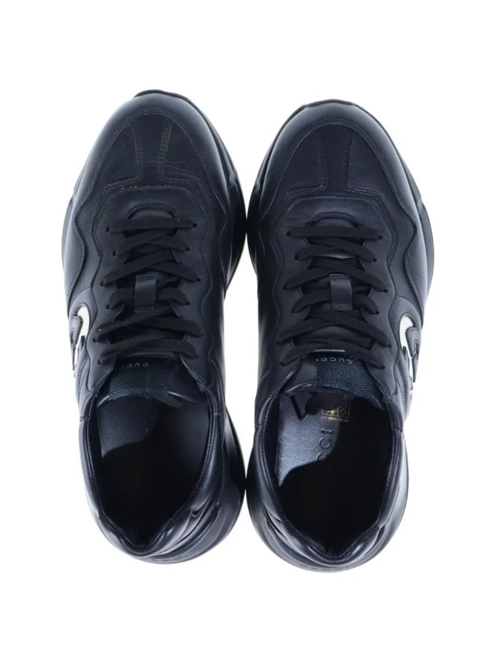 Gucci Rhyton Interlocking G High Top Sneakers Black 8